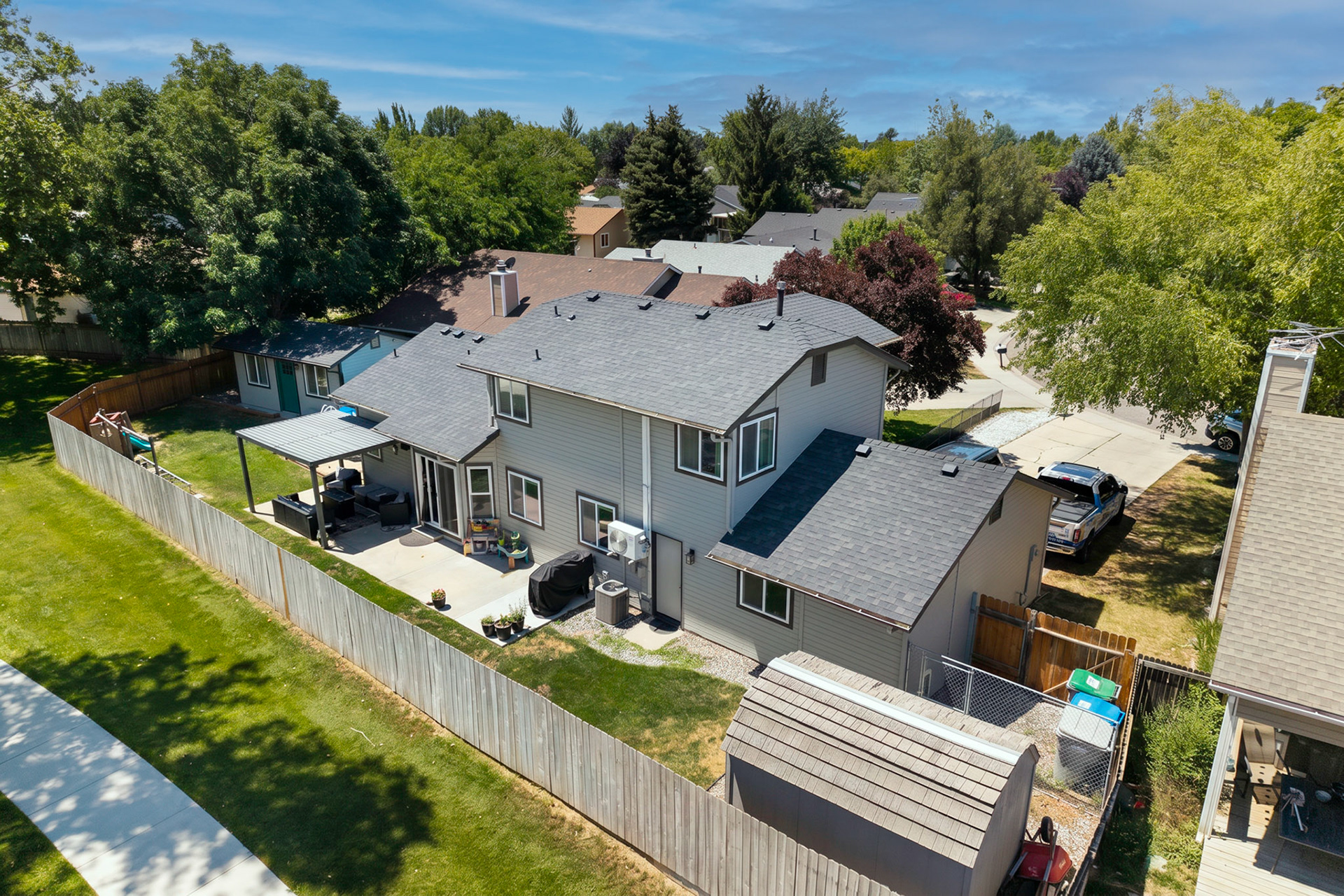 Aerial roofline photograph